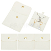 WADORN 4 Sets Square Microfiber Packing Button Bags ABAG-WR0001-09B-1