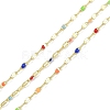 Rack Plating Brass Dapped Chains AJEW-Q153-03G-02-1