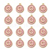 Golden Plated Alloy Enamel Charms ENAM-S118-07G-2
