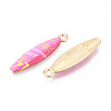 Alloy Enamel Pendants ENAM-T022-40KCG-07-2