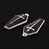 Spray Painted Alloy Pendants X-PALLOY-K003-12B-4