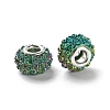 AB Color Resin Rose Flower European Beads RESI-M001-05H-2