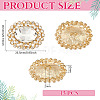 15Pcs 1-Hole Zinc Alloy Shank Buttons BUTT-MA0001-13A-2