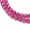 Lab Grown Red Corundum Beads Strands G-E411-40-3mm-1-3