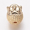 Brass Beads KK-P134-03G-2
