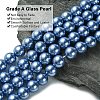 Eco-Friendly Glass Pearl Beads Strands HY-A008-14mm-RB015-3