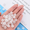 Transparent Crackle Acrylic Beads MACR-S373-66C-N12-5