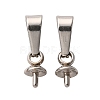 Tarnish Resistant 201 Stainless Steel Peg Bails Pendants X-STAS-E031-1-1