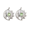 304 Stainless Steel Rhinestone Pendants STAS-Z166-24P-08-1