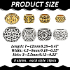 80Pcs 8 Styles Alloy European Beads KK-ME0001-51-2