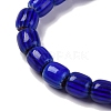 Handmade Lampwork Chevron Beads Strands LAMP-K041-01B-21-4