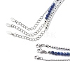 3Pcs 3 Style Natural Gemstone & Pearl & Synthetic Hematite Beaded Necklaces Set NJEW-JN04028-6