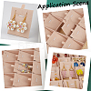 1 Set 24-Slot Wood Necklace Display Organizer Case with Velvet NDIS-SP0001-02-6