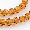 Transparent Glass Bead Strands GLAA-G013-10mm-65-3