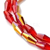 Transparent Electroplate Glass Beads Strands GLAA-K064-05A-AB01-3