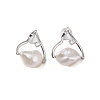 925 Sterling Silver Studs Earring EJEW-H002-01P-1