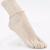 Stainless Steel Satellite Chain Anklets X-AJEW-AN00422-4