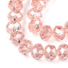 Electroplate Glass Beads Strands EGLA-A034-T1mm-A34-2