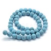 Synthetic Turquoise Beads Strands G-P387-01-8mm-2
