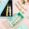 5Pcs 5 Colors Daisy Silicone Pendant Decorations HJEW-FH0001-71-5