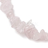 Natural Rose Quartz Anklets AJEW-AN00592-10-3