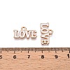 Valentine's Day Theme Alloy Enamel Pendants ENAM-T020-50D-02-3