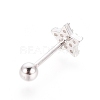 925 Sterling Silver Barbell Cartilage Earrings STER-I018-05P-2