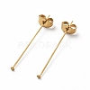 Ion Plating(IP) 304 Stainless Steel Flat Head Pins STAS-I315-C01-G-1