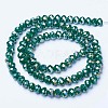 Electroplate Glass Beads Strands EGLA-A044-P8mm-B09-2