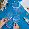 Polyester Rhinestone Claw Hair Hair Bands PHAR-WH0020-06B-3