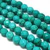 Natural Magnesite Round Beads Strands TURQ-L020-6mm-02-1