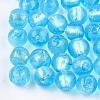 Handmade Silver Foil Glass Beads FOIL-R054-12mm-5-1