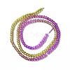 Transparent Gradient Color Glass Beads Strands X1-GLAA-H021-01B-03-4