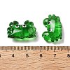 Transparent Glass Enamel Beads LAMP-V001-08A-3