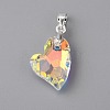 Electroplate Glass Pendants FIND-TAC0009-67S-03-2