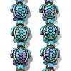 Synthetic Turquoise Dyed Beads Strands G-P507-05M-1