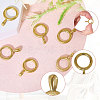 6Pcs Brass Twister Clasps FIND-CA0009-39-5