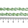 Transparent Electroplate Glass Beads Strands EGLA-N013-T10mm-B13-4