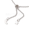 Natural Cultured Freshwater Pearl Slider Bracelets BJEW-JB13239-4
