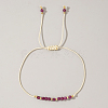 Natural Birthstone Braided Bead Bracelets for Women X-VA8051-7-1