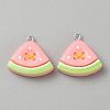 Opaque Resin Pendants CRES-CJC0011-004C-P-1