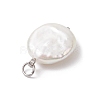 Natural Keshi Pearl Pendants PALLOY-JF04189-01-4