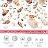 Natural Cowrie Shell Beads & Glass Pearl Round Bead DIY-SZ0007-37-7