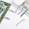 8Pcs 4 Style Alloy Bookmark Findings FIND-SC0003-50-4