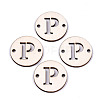 Unfinished Natural Poplar Wood Links Connectors WOOD-S045-140B-01P-1