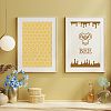 3Pcs 3 Styles PET Hollow Out Drawing Painting Stencils DIY-WH0411-013-5