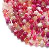 Natural Banded Agate Beads Strands G-P573-A08-01-3