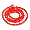Transparent Glass Beads Strands GLAA-H021-04-25-4
