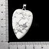 Natural Howlite Pendants G-F820-04P-08-3