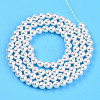 Baking Paint Pearlized Glass Pearl Bead Strands HY-N002-4mm-A12-4